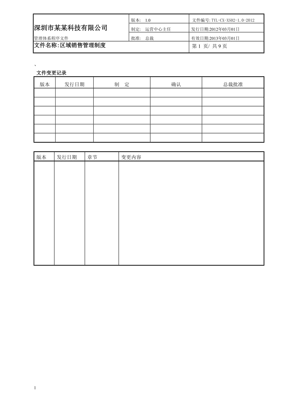 《区域销售管理制度》Ver1.0培训教材_第1页