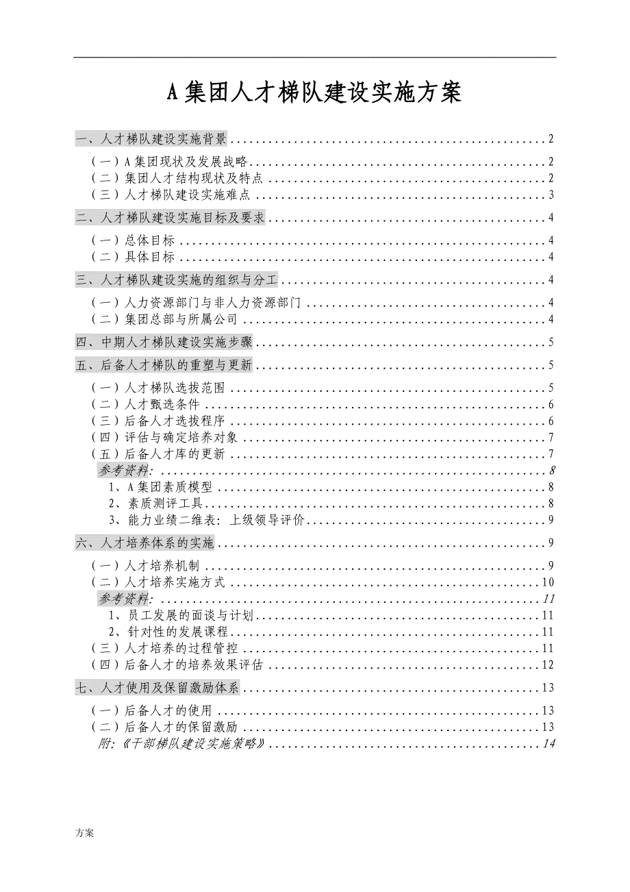 某某集团人才梯队建设实施解决方案.doc_第1页