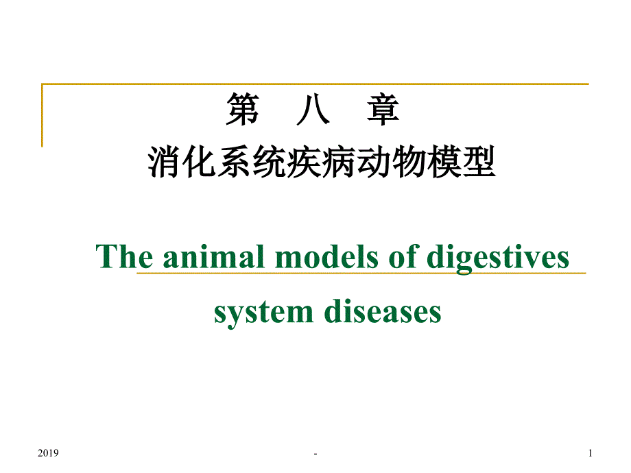 消化系统疾病动物模型ppt课件课件ppt_第1页