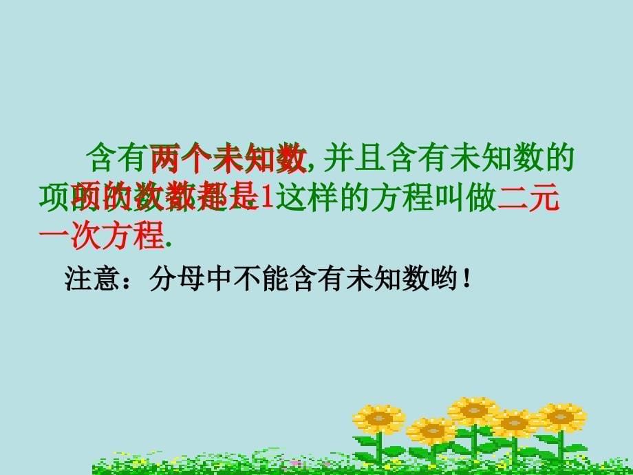 人教版数学七下《8.1二元一次方程组》ppt课件2_第5页