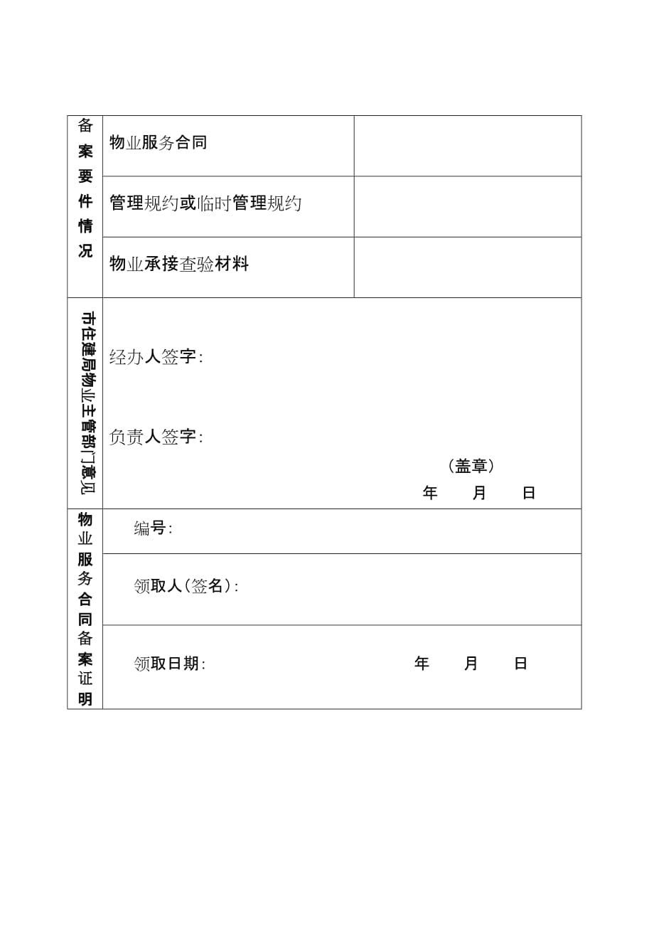 昆山市物业服务合同备案表_第4页