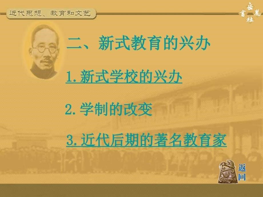 岳麓版历史八上《近代思想、教育和文艺》ppt课件_第5页