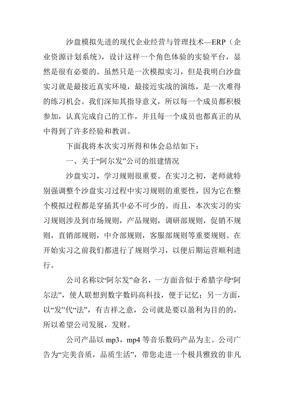 ERP实习个人实习总结_第2页