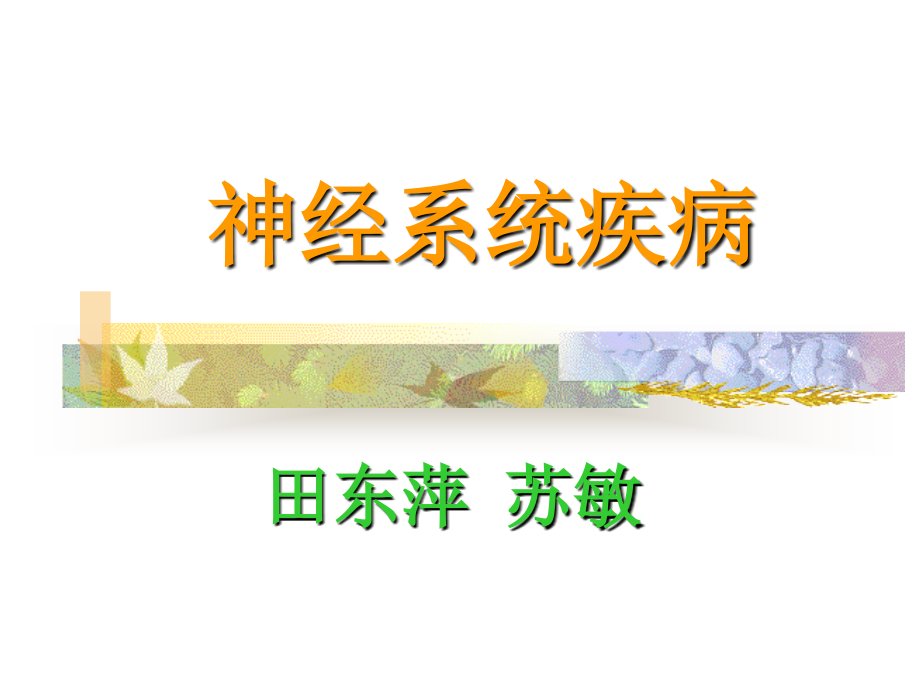 第十一章神经系统疾病(田东萍苏敏)_第1页