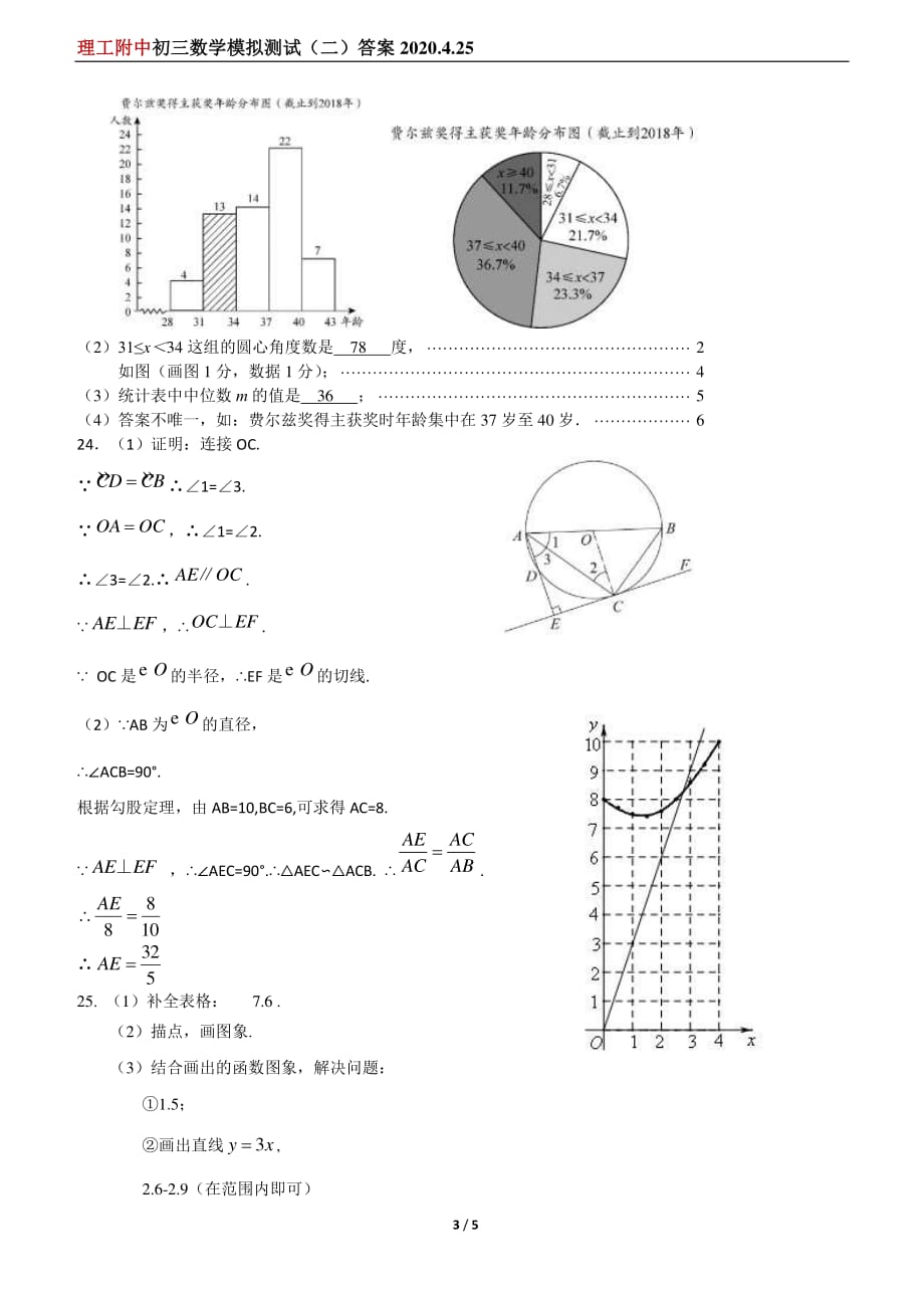 理工附中初三数学模拟测试（二）答案(2).pdf_第3页