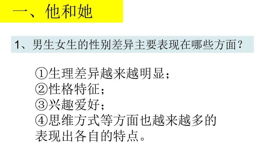 人教版道德与法治七年级下册 2.1 男生女生 课件(共26张PPT)_第5页