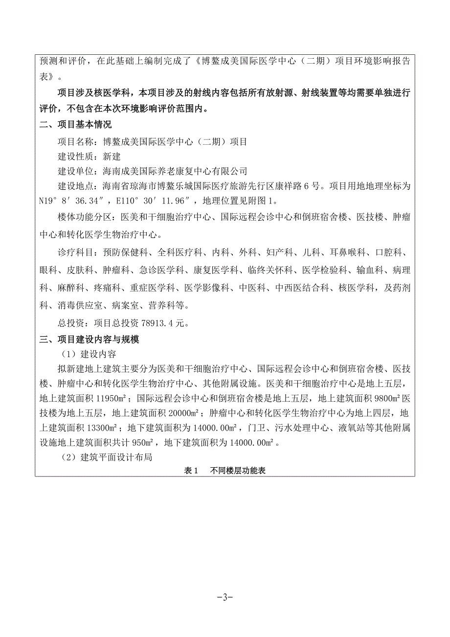 博鳌成美国际医学中心项目二期环评报告表_第4页