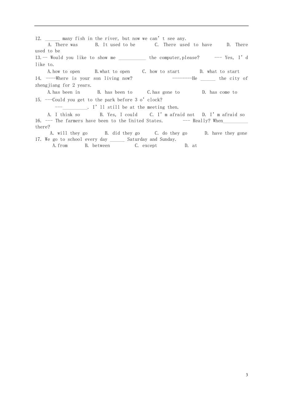 江苏南京八级英语下册Unit2Travelling错题好题汇总新牛津 1.doc_第3页