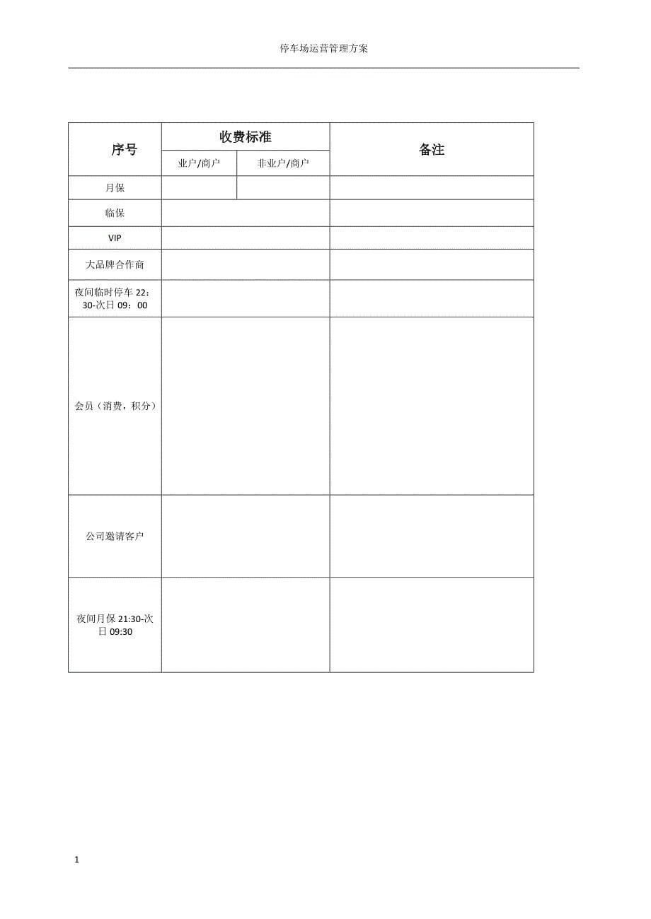 停车场运营管理方案讲解材料_第5页