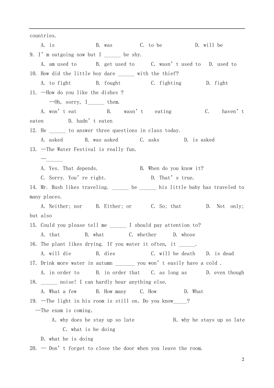 四川三台九级英语一诊人教新目标 1.doc_第2页