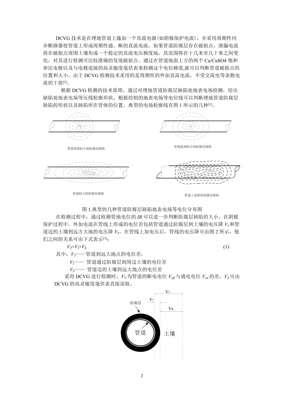 DCVG技术在城市燃气管道防腐层检测_第2页