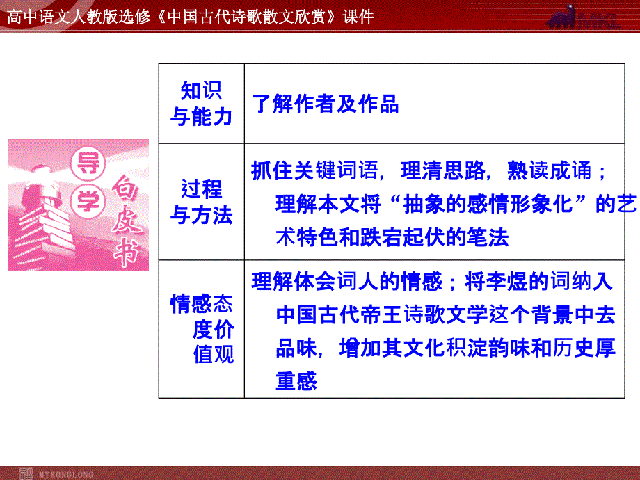 语文：3.4 虞美人 课件(人教新课标版选修《中国古代诗歌散文欣赏》)共38张pptPPT课件.ppt_第2页