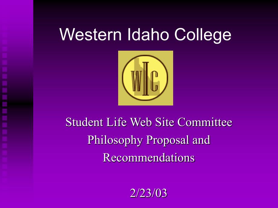 Western Idaho College.ppt_第1页