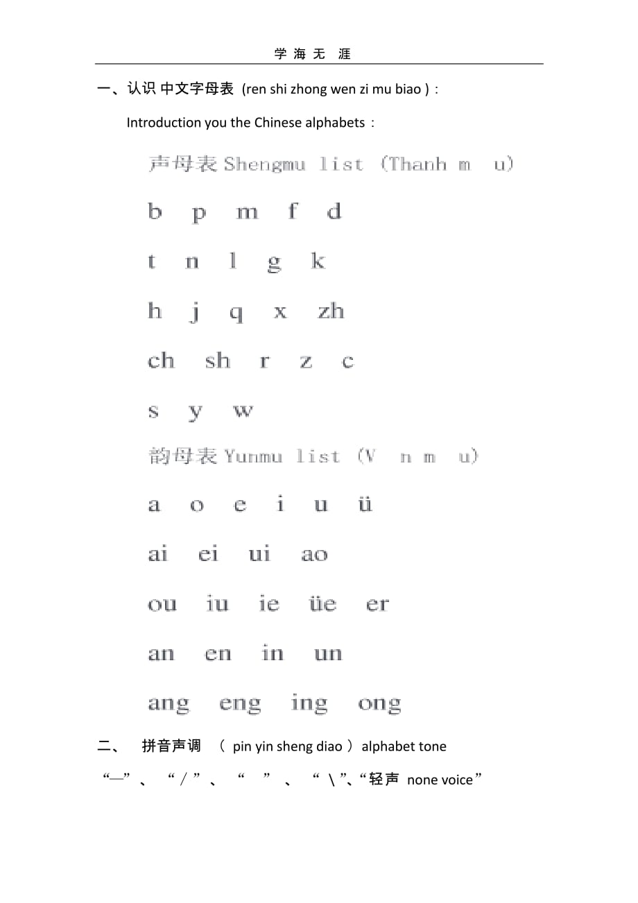 （2020年整理）中文学习入门 1第一课.pptx_第1页