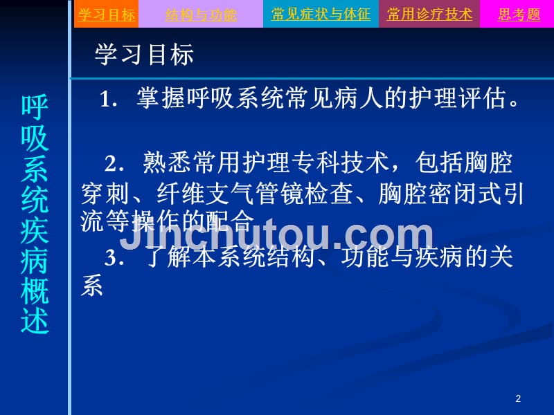 成人护理--呼吸系统疾病病人的护理概述PPT演示课件_第2页