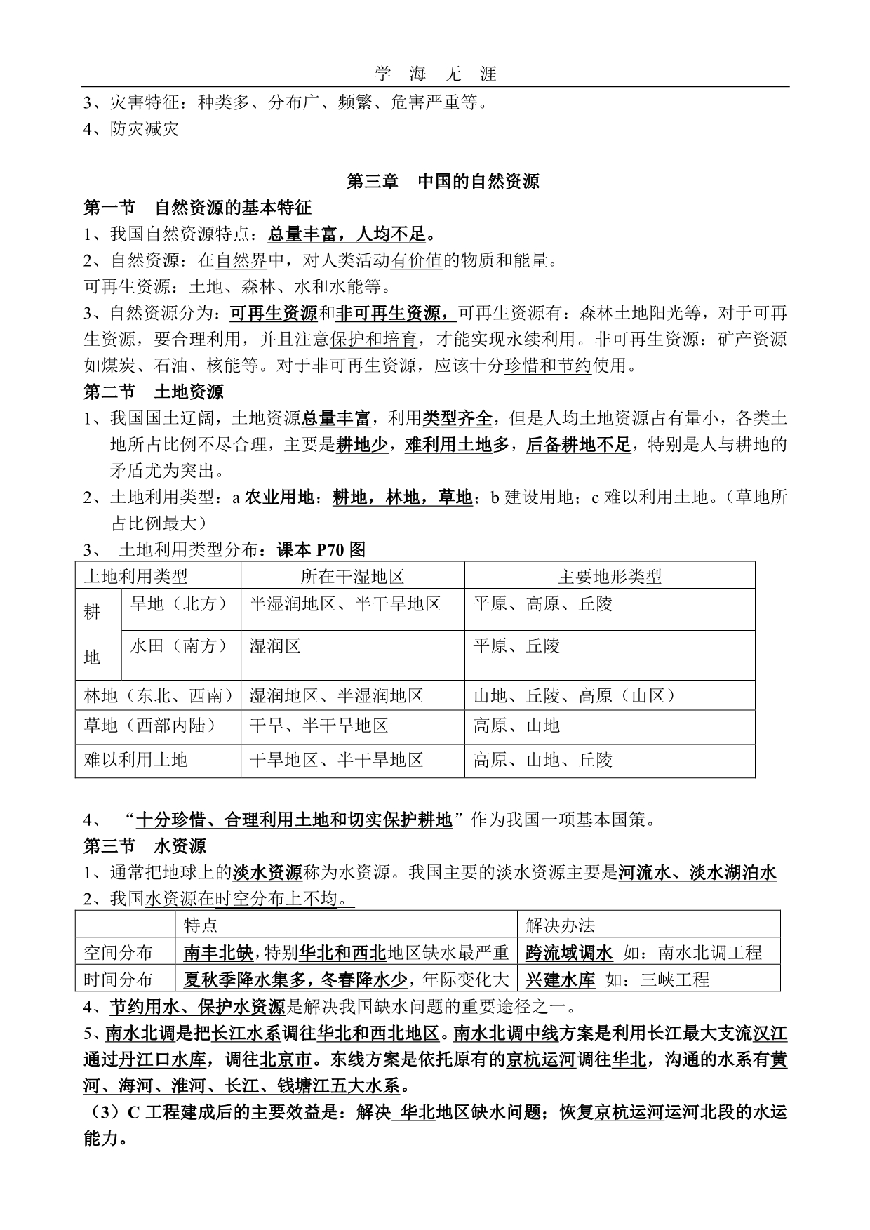 2020年整理地理八年级上册复习提纲.pdf_第5页