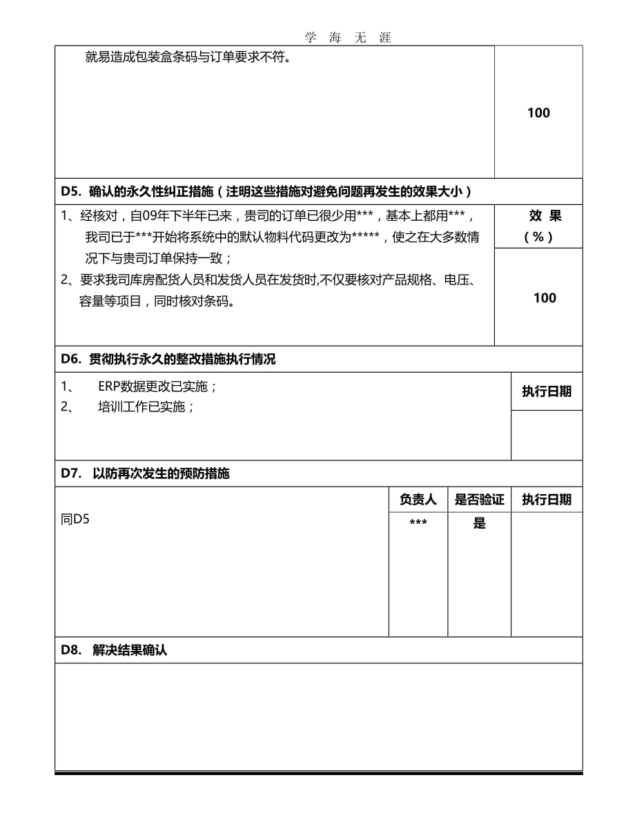 2020年整理质量投诉整改8D报告word版.doc_第2页