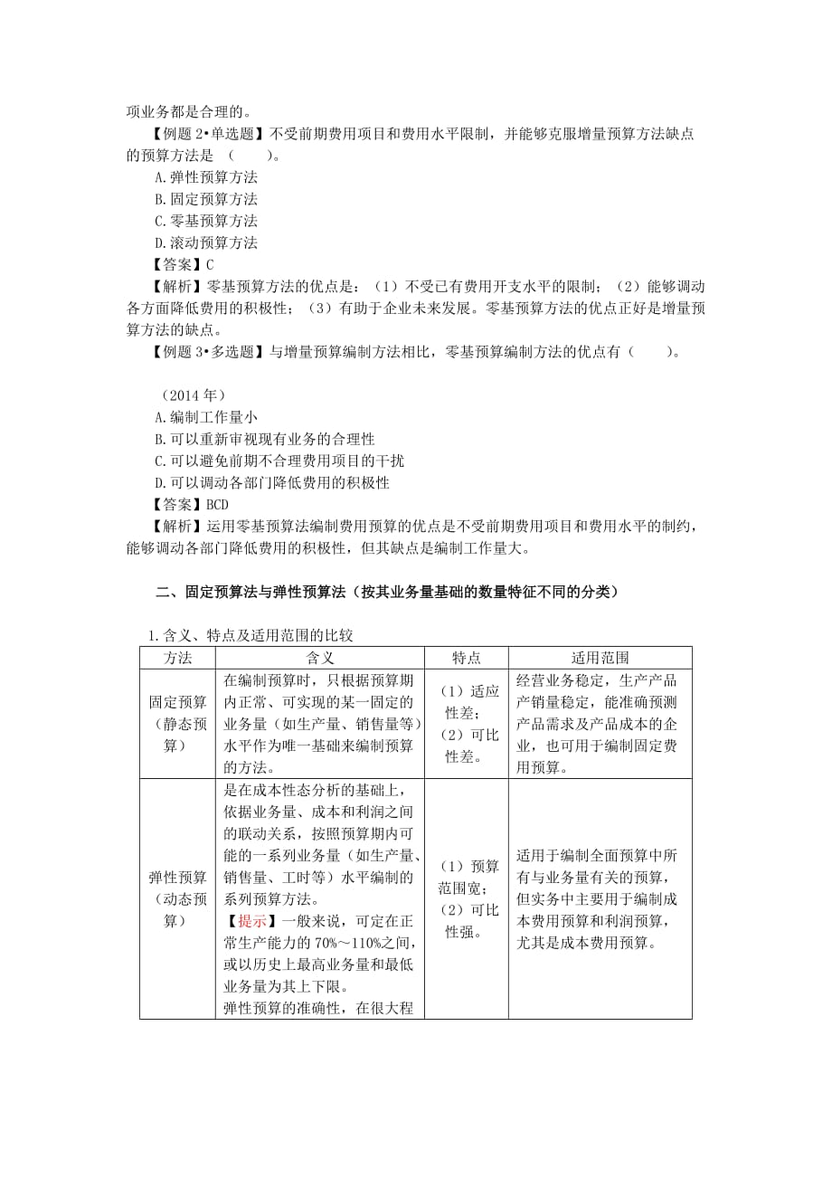 2016年CPA讲义《财管》第十八章短期预算_第4页