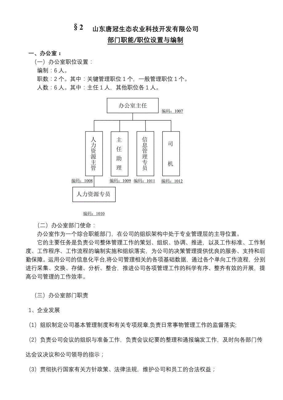 《精编》部门职能与职位说明书_第2页