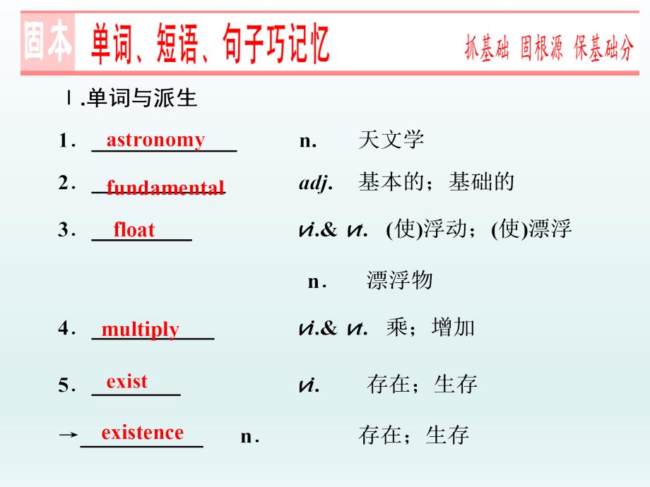 Unit 4 How life begin on the earth 知识点_第3页