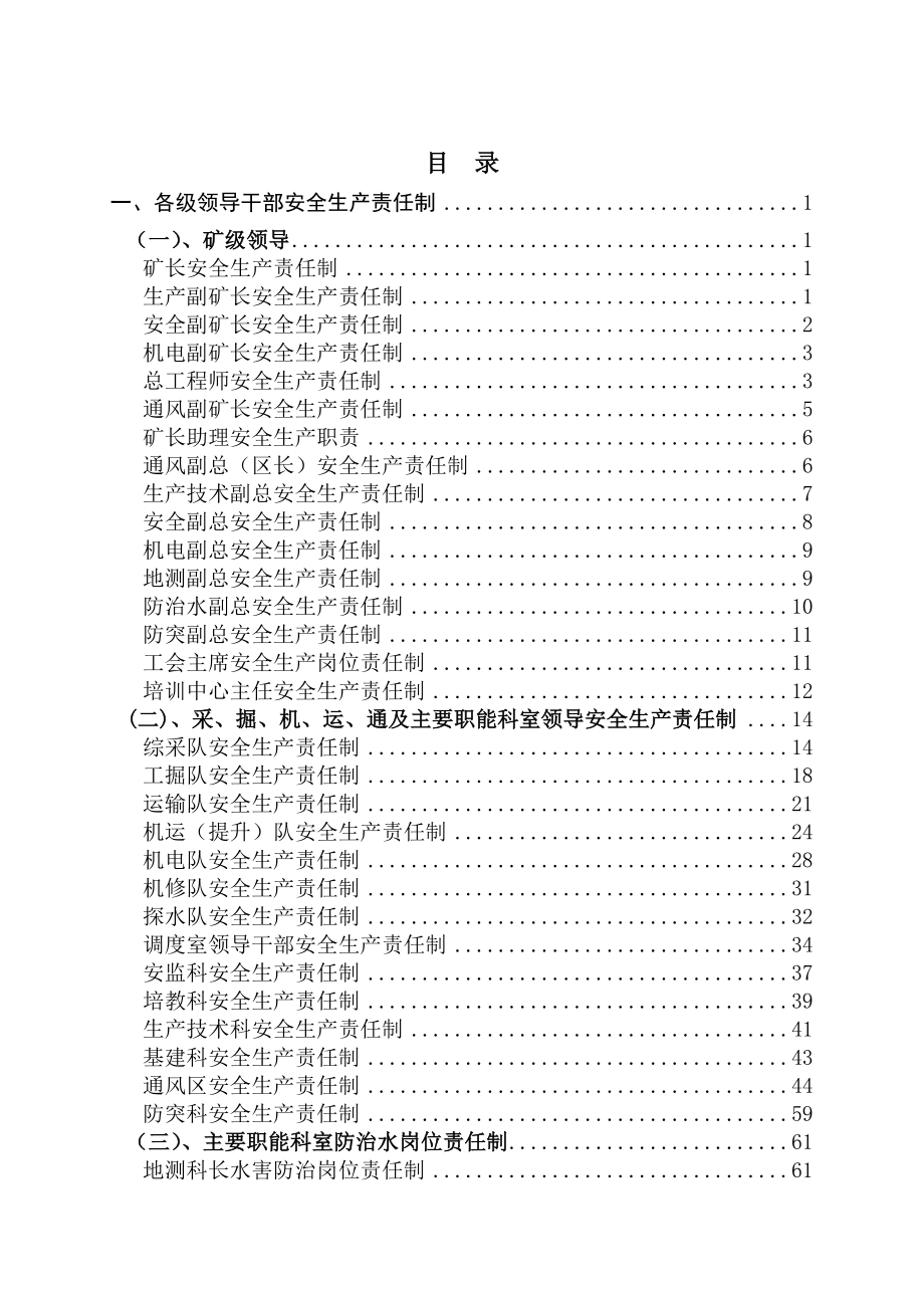 《精编》某煤矿安全生产岗位责任制_第2页