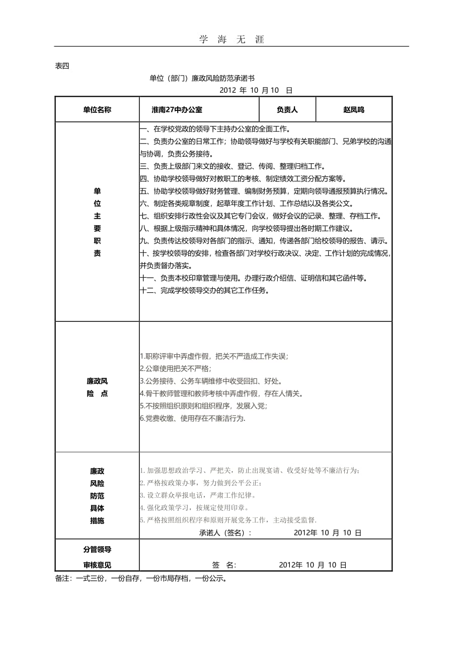 2020年整理学校办公室廉政风险查找表.pdf_第2页