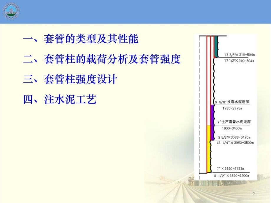 【石油工程课程设计】套管柱及其强度设计(1).ppt_第2页