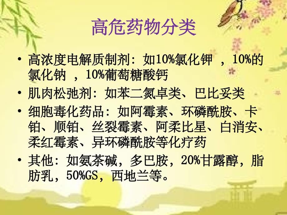 高危药物管理及使用注意事项ppt课件_第3页