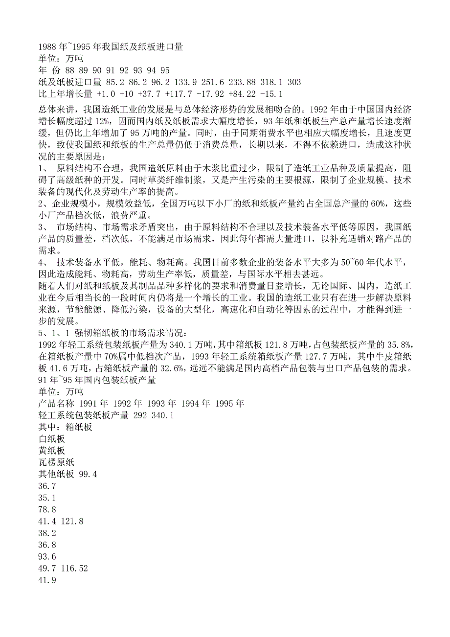 【精品精编】2019年制浆造纸工业建设项目可行性研究报告_第4页