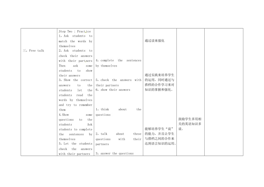 四川省华蓥市明月镇七年级英语下册 Module 10 A holiday journey Unit 1 What did you do（第1课时）教学设计 （新版）外研版_第3页