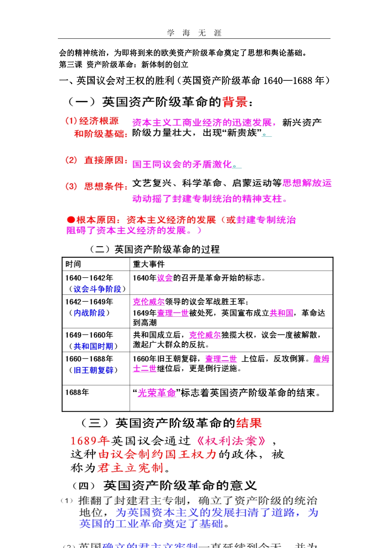 2020年整理(定稿)八下社会第六单元复习提纲word版.doc_第3页