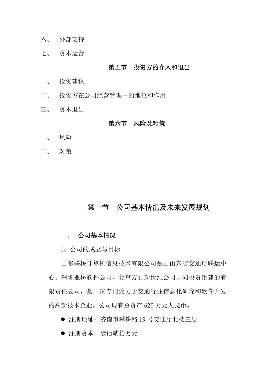 信息技术公司商业计划书范文_第4页