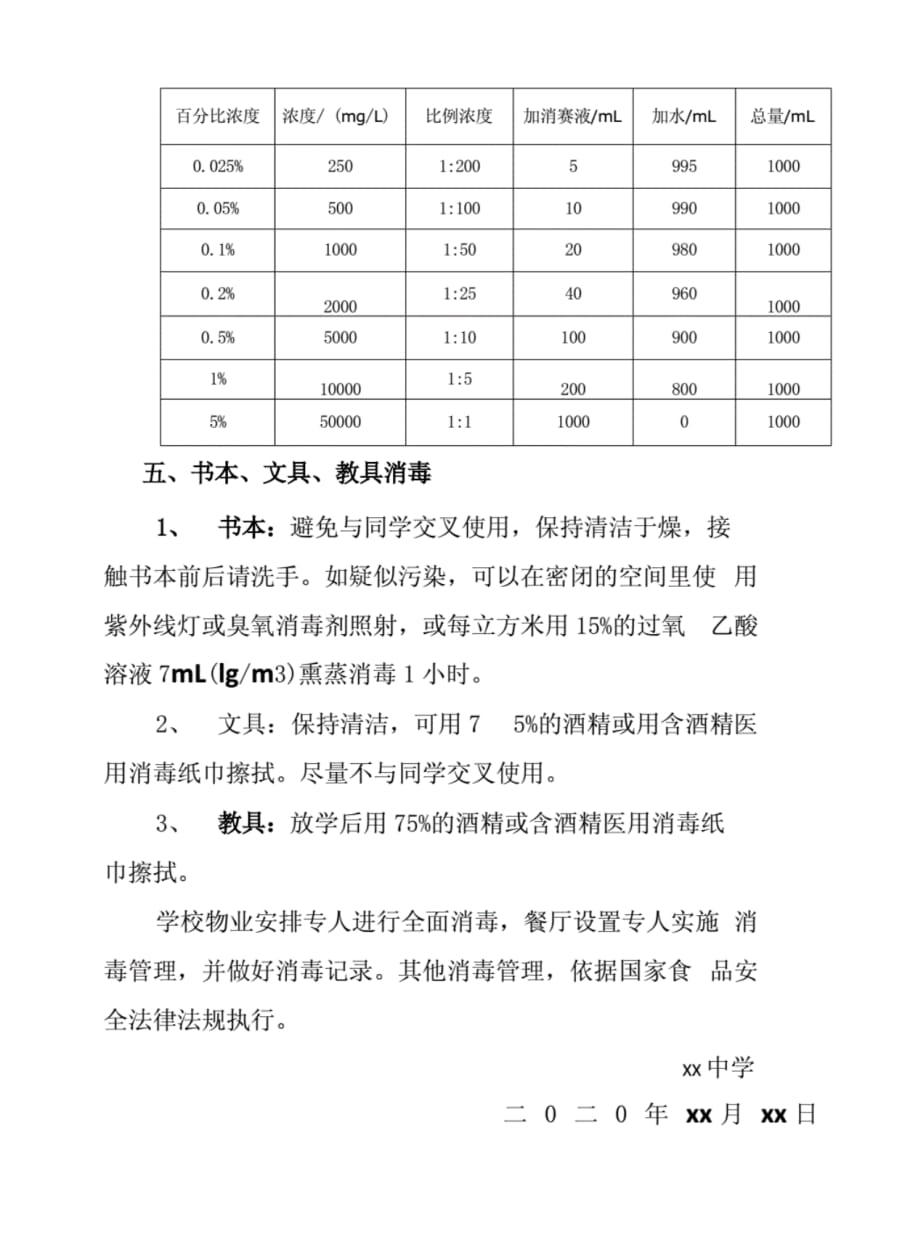 （精选）疫情防控学生安全返校消毒工作制度具体实操(适合各大中学校幼儿园).pdf_第4页