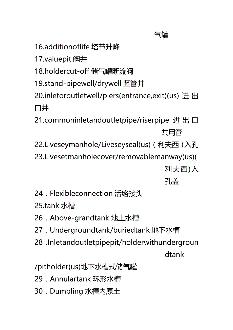 2020年（建筑电气工程）燃气专业分类词汇_第3页