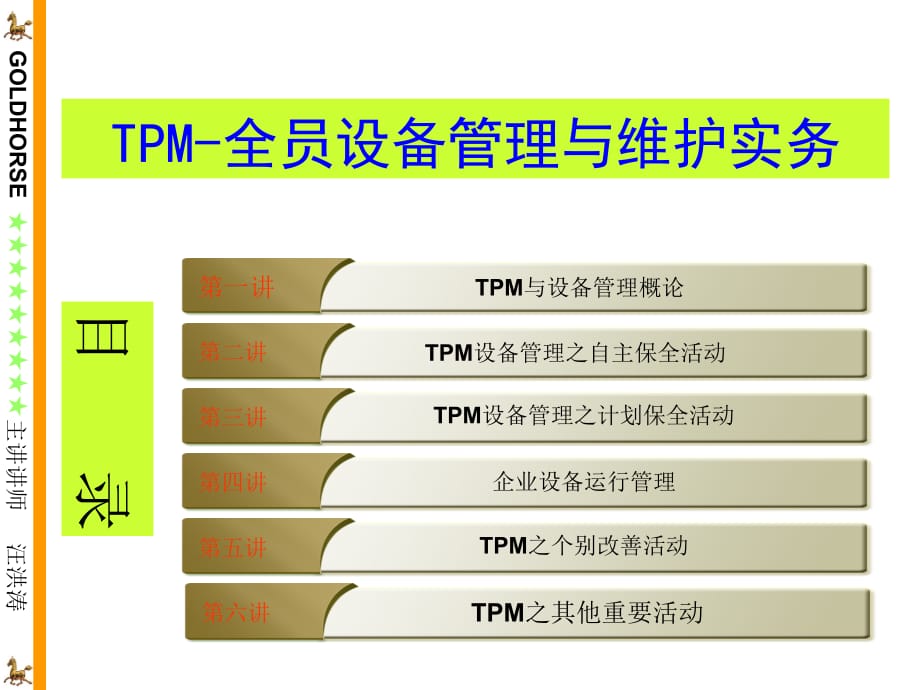 《精编》TPM-全员设备管理与维护实务课件_第2页