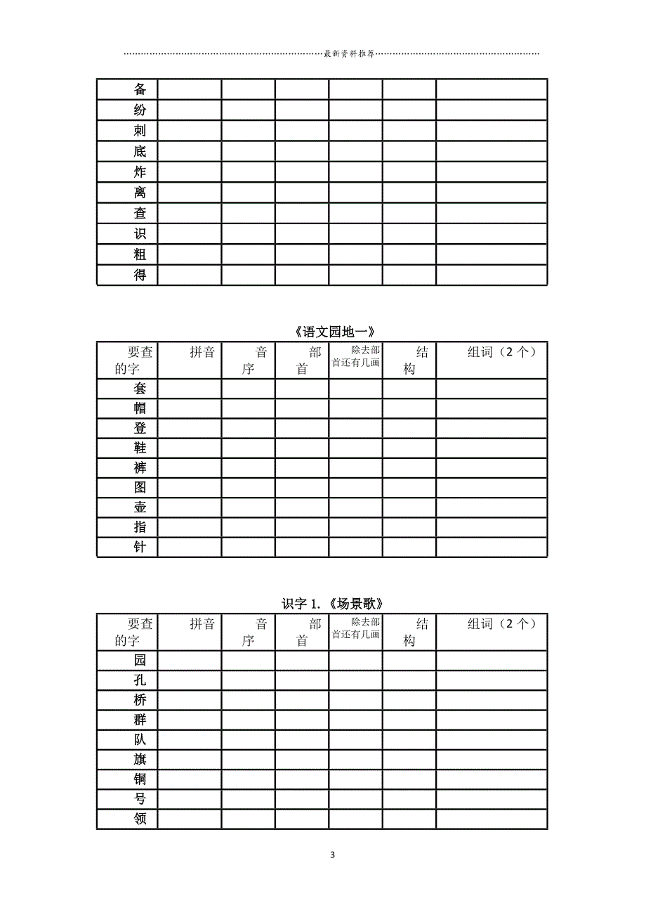 部编二年级上(全册)生字查字典精编版_第3页