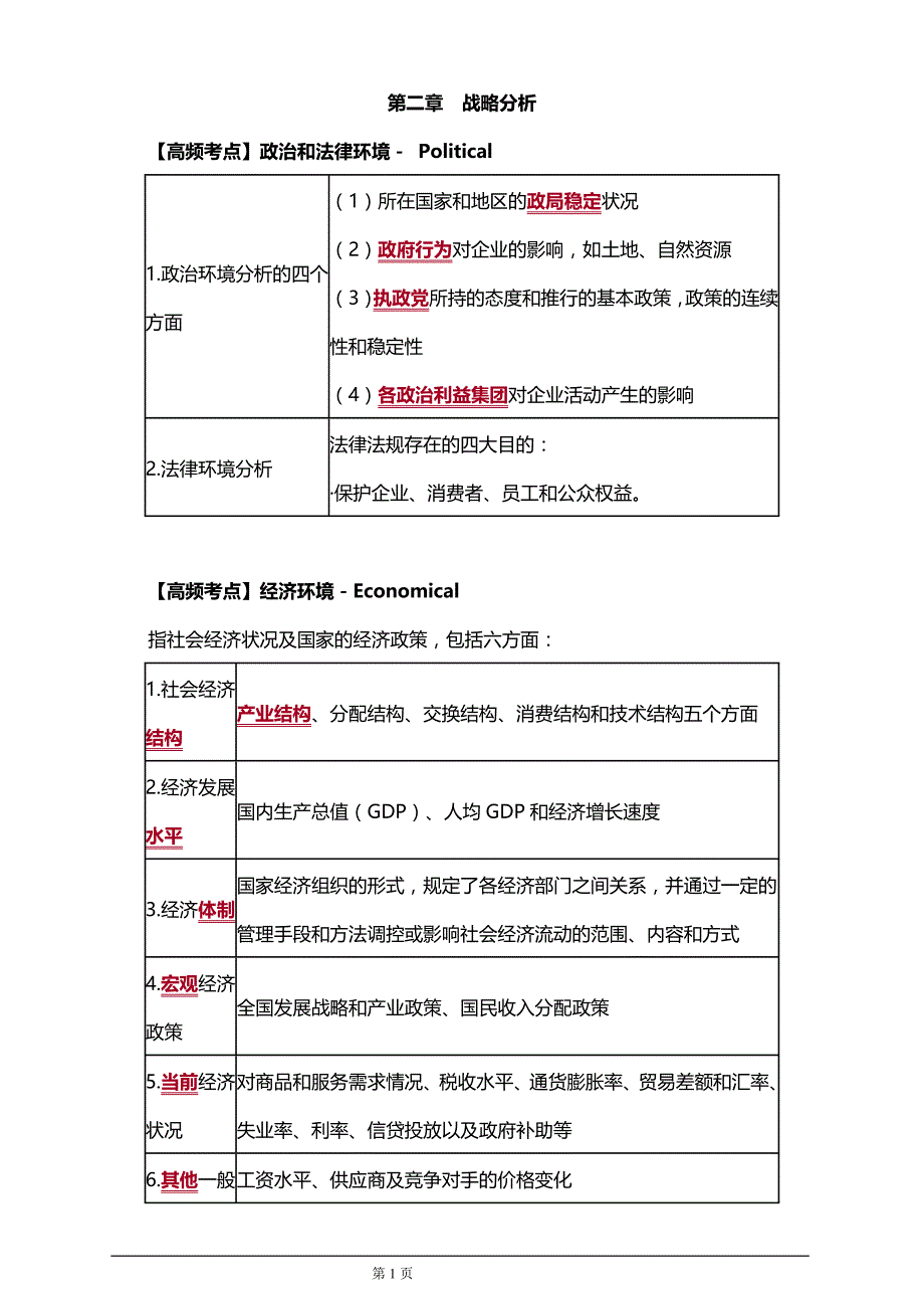 【推荐】2019年注册会计师考试考前辅导第二章　战略分析（附习题及答案解析）（附习题及答案解析）_第1页