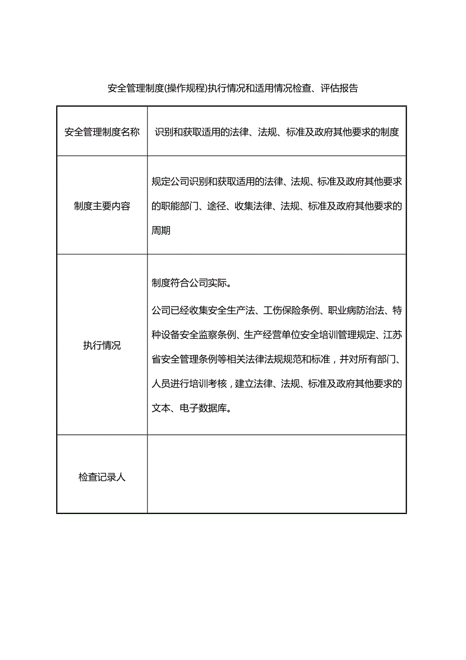 【推荐】安全管理制度_操作规程执行情况和适用情况-完整版_第3页