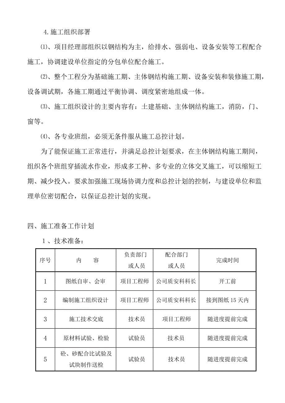 《精编》五金仓库工程施工组织设计范本_第5页