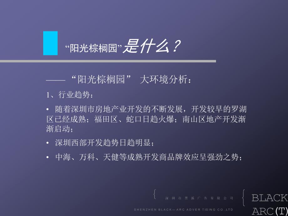 深圳阳光棕榈园广告推广与营销房地产策划文案整理.ppt_第3页