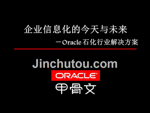 Oracle石化行业实施案例