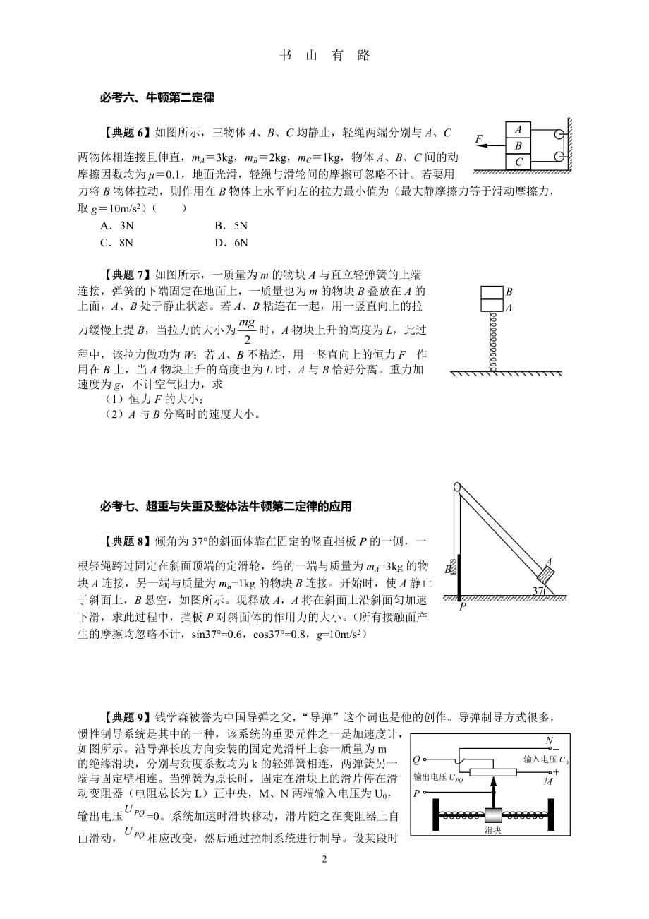 高考物理必考考点题型word.doc_第2页