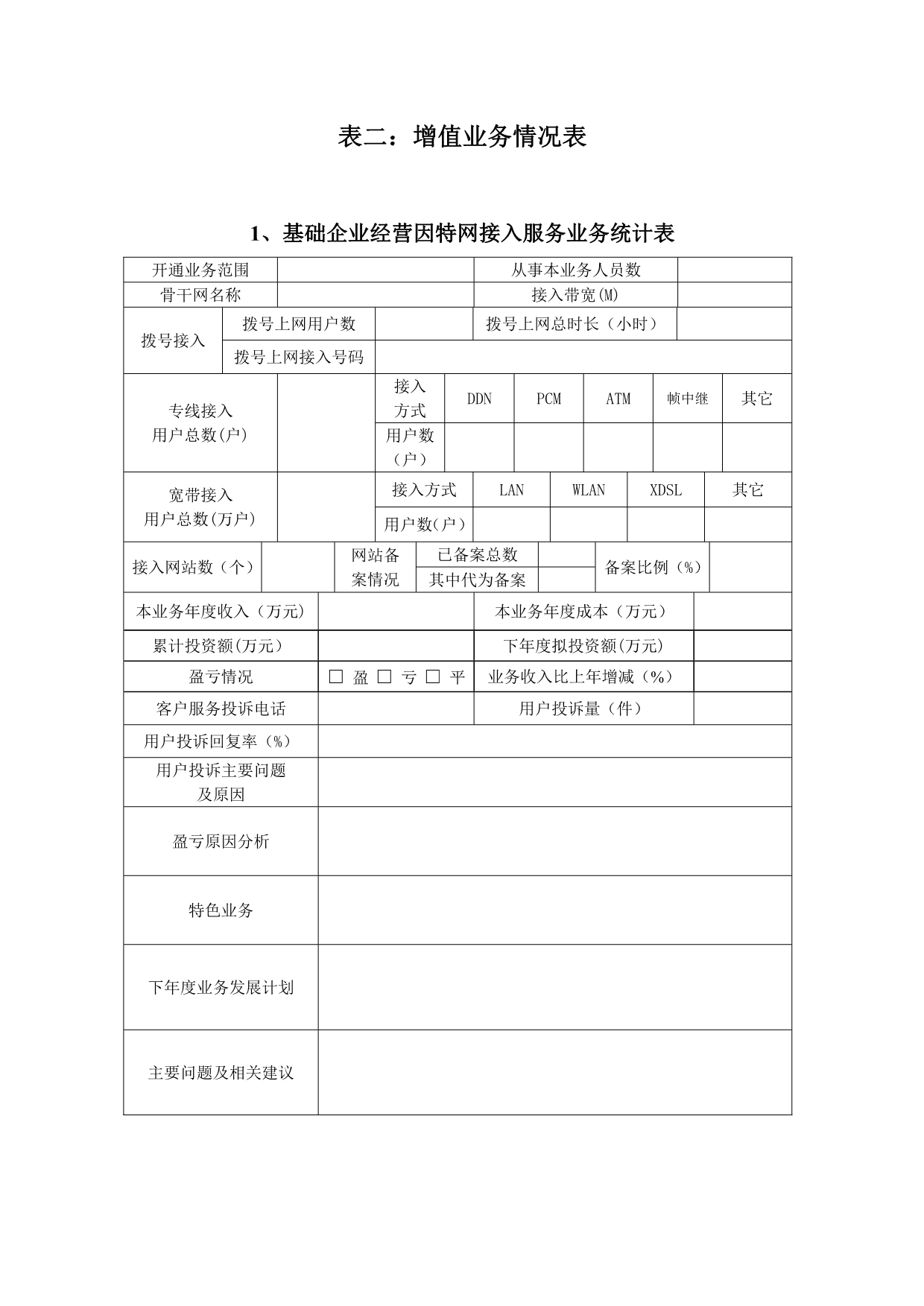 《精编》电信运营企业年度年检表格_第5页