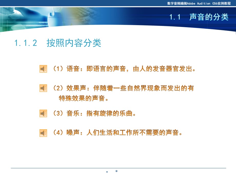 数字音频编辑Adobe Audition CS6实例教程PPT课件_第4页