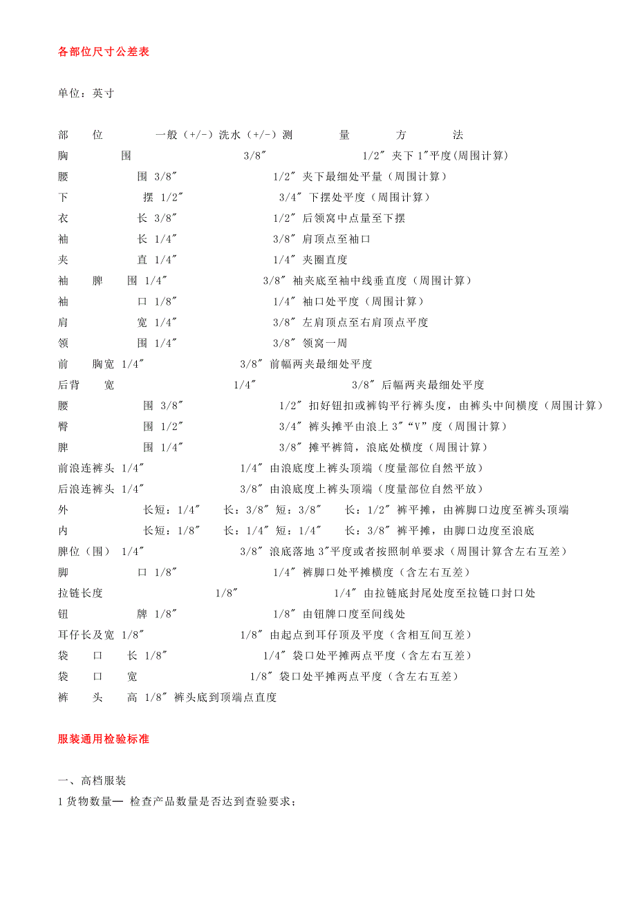 《精编》服装品质检验的通用标准和方法_第2页