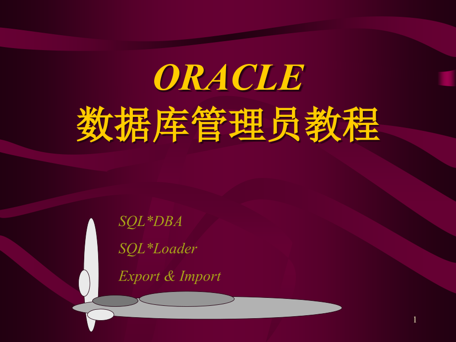 Oracle数据库管理员培训教材_第1页