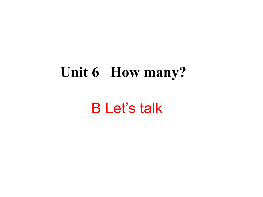 人教版PEP小学三年级下册英语教学课件-Unit 6 B Let's talk_第1页