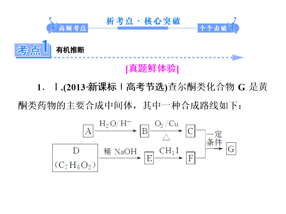 【高考复习指导】高考二轮专题讲练突破（考点突破+考向审题）：有机化合物的推断与合成_第3页