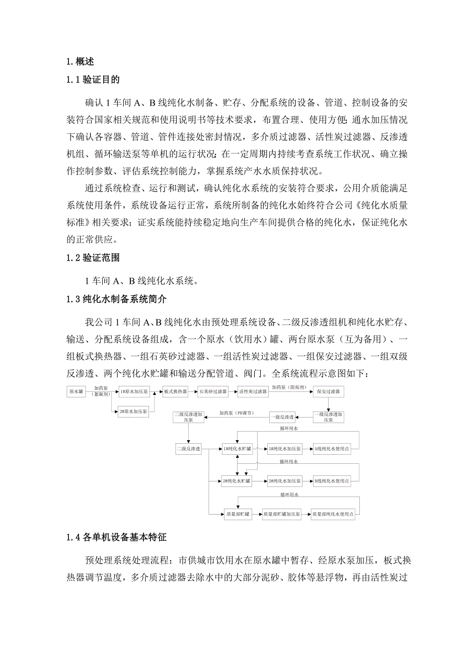 《精编》纯化水系统验证方案_第2页