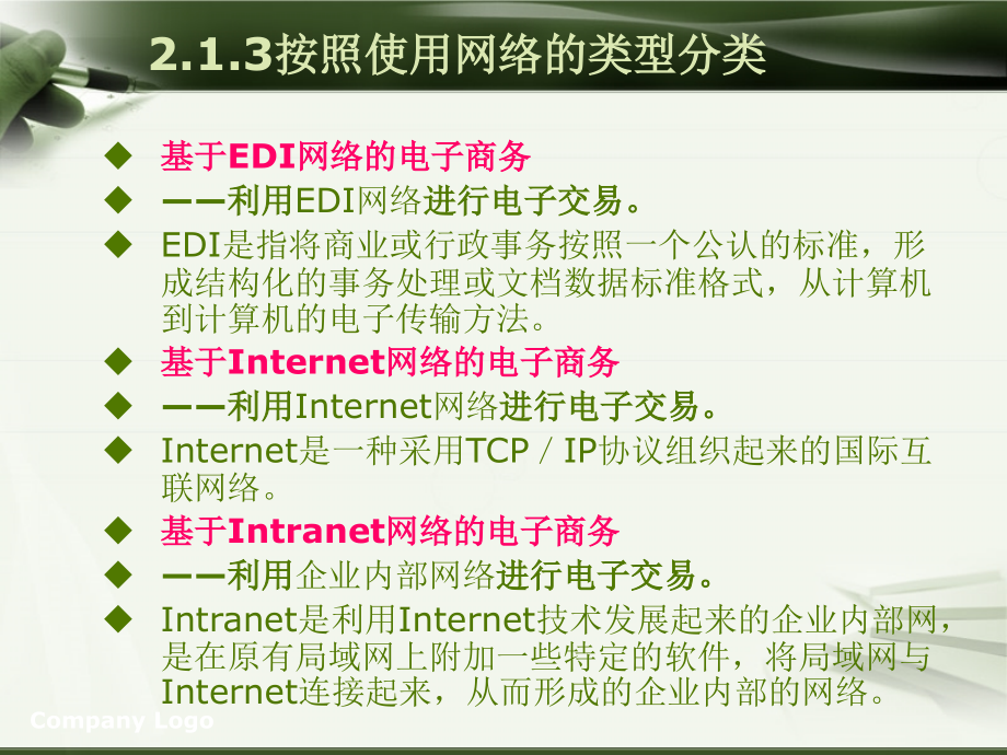 《精编》电子商务的分类与应用课题_第4页